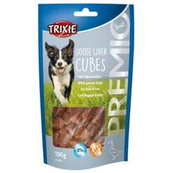 Przysmak z gęsiną i wątróbką Goose Liver Cubes 100g