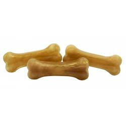 Kość prasowana naturalna ze skóry wołowej 10cm 3 sztuki