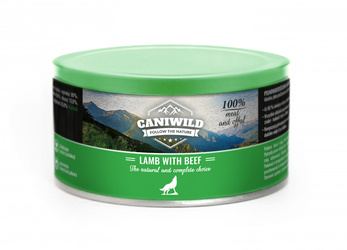 Caniwild Lamb with Beef– puszka z zamykanym wieczkiem – 410g