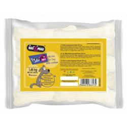 Kość prasowana biała ze skóry wołowej 20cm 10 sztuk