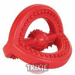 Gumowy gryzak z wypustkami, trójstronny - 14 cm