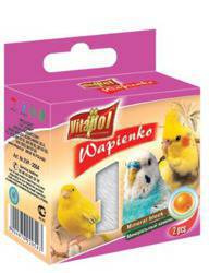 Wapienko w kostce o smaku pomarańczowym dla ptaków