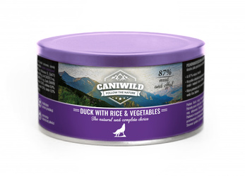 Caniwild Duck with Rice and Vegetables – puszka z zamykanym wieczkiem – 410g