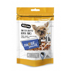Mini krążki dentystyczne owinięte rybą dla psa Pausesnack 60g