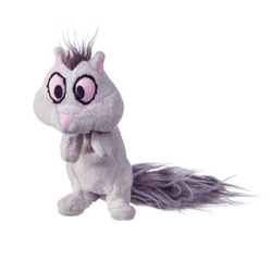 Pluszowa wiewiórka z piszczałkami dla psa 29cm