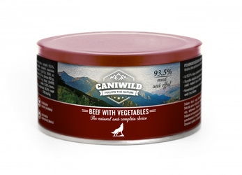 Caniwild Beef with Vegetables – puszka z zamykanym wieczkiem – 410 g