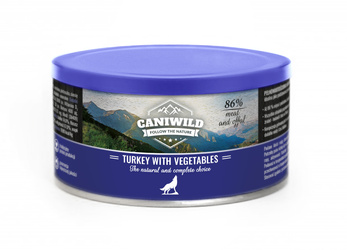 Caniwild Turkey with Vegetables – puszka z zamykanym wieczkiem - 410g