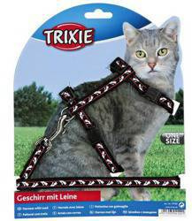 Zestaw: szelki ze smyczą, nylonowe ze wzorkiem, dla kotów