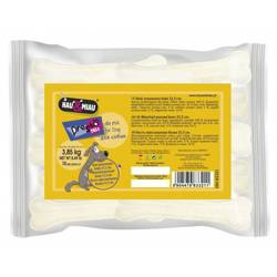 Kość prasowana biała ze skóry wołowej 31,5cm 10 sztuk