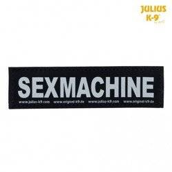 Naszywka Sexmachine na rzep do szelek Julius-K9® 2 sztuki