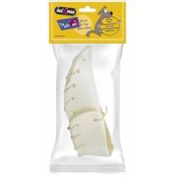 But biały, naturalny ze skóry wołowej 20cm 1 sztuka