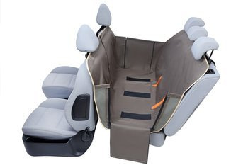 Mata samochodowa dla psa Anti Slip z bokami i zamkiem S oliwkowa